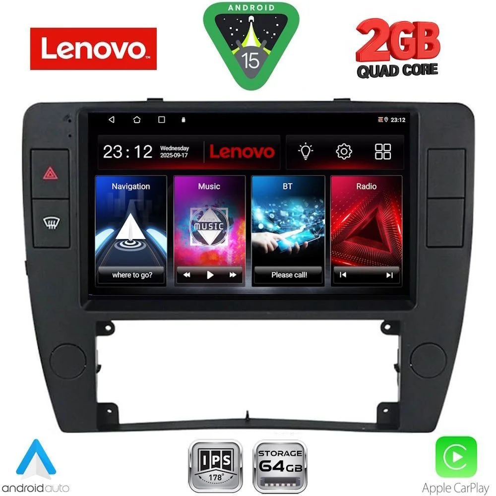 Φωτογραφία προϊόντος: LENOVO LVD 2749_CPA (9inc) MULTIMEDIA TABLET for VW PASSAT mod. 2000-2005