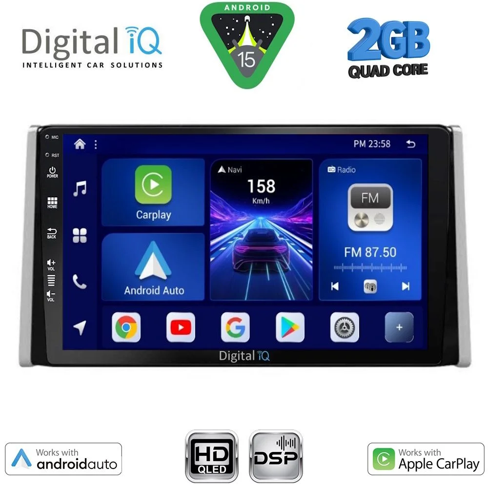 Φωτογραφία προϊόντος: DIGITAL IQ BXC 3734_CPAA (10inc) MULTIMEDIA TABLET for TOYOTA RAV 4 mod. 2019-2025