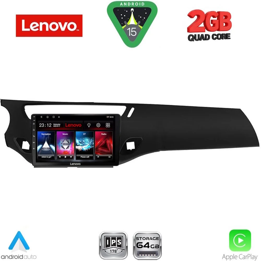Φωτογραφία προϊόντος: LENOVO LVD 2092BL_CPA (9inc) MULTIMEDIA TABLET for CITROEN C3 - DS3 mod. 2009-2016 (BLACK)