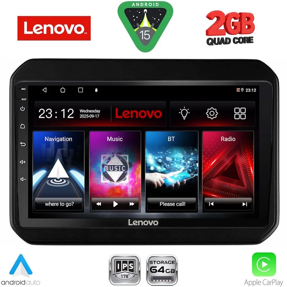 Φωτογραφία προϊόντος: LENOVO LVD 2676_CPA (9inc) MULTIMEDIA TABLET for SUZUKI IGNIS mod. 2016-2026