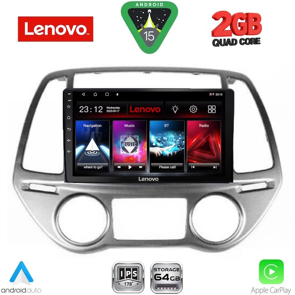 Φωτογραφία προϊόντος: LENOVO LVD 2227_CPA CLIMA (9inc) MULTIMEDIA TABLET for HYUNDAI i20 mod. 2008-2012