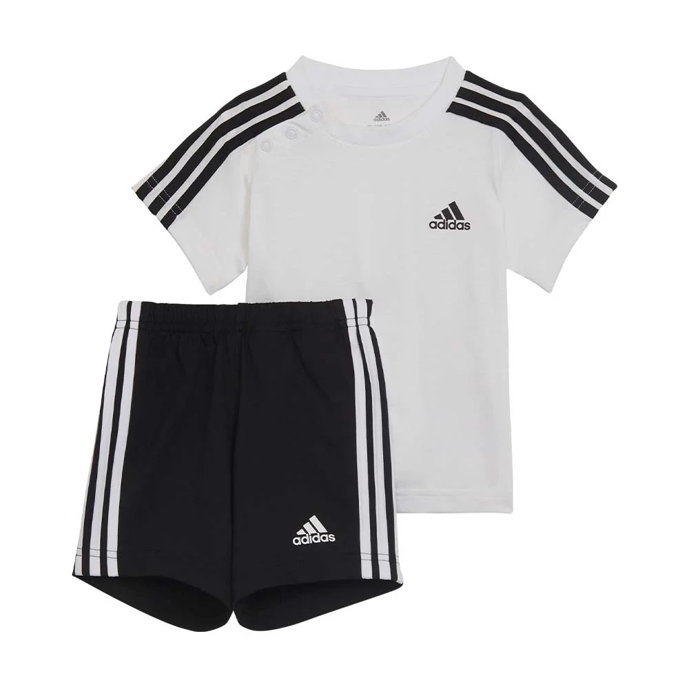 Φωτογραφία προϊόντος: adidas Sportswear Infant's 3Stripes Sport Set Άσπρο - Μαύρο H65817 (adidas Sportswear)