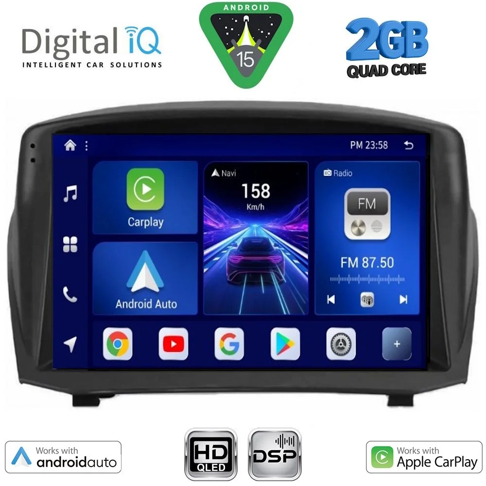 Φωτογραφία προϊόντος: DIGITAL IQ BXC 3154B_CPAA (9inc) MULTIMEDIA TABLET for FORD FIESTA mod. 2008-2017)