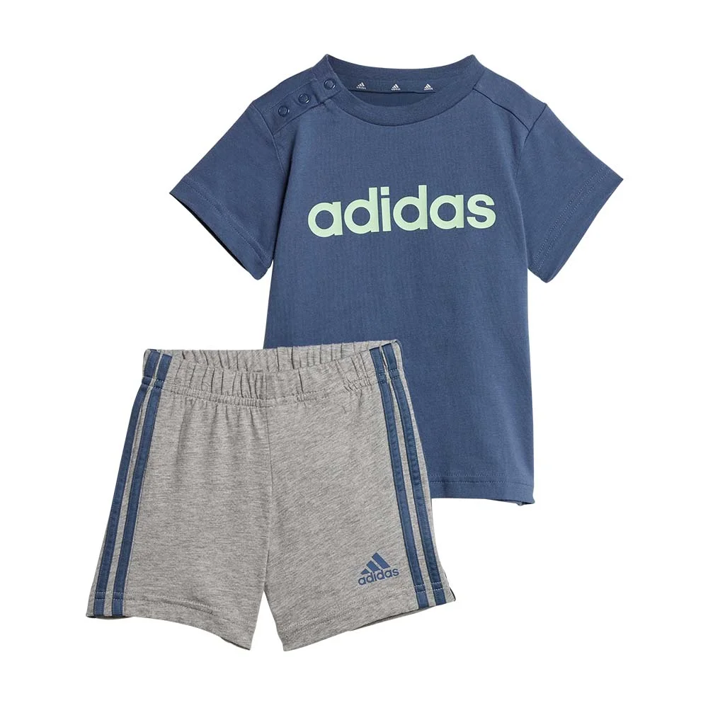 Φωτογραφία προϊόντος: adidas Sportswear Infant's Lineage Cotton Tee Set Γαλάζιο - Γκρι IS2497 (adidas Sportswear)