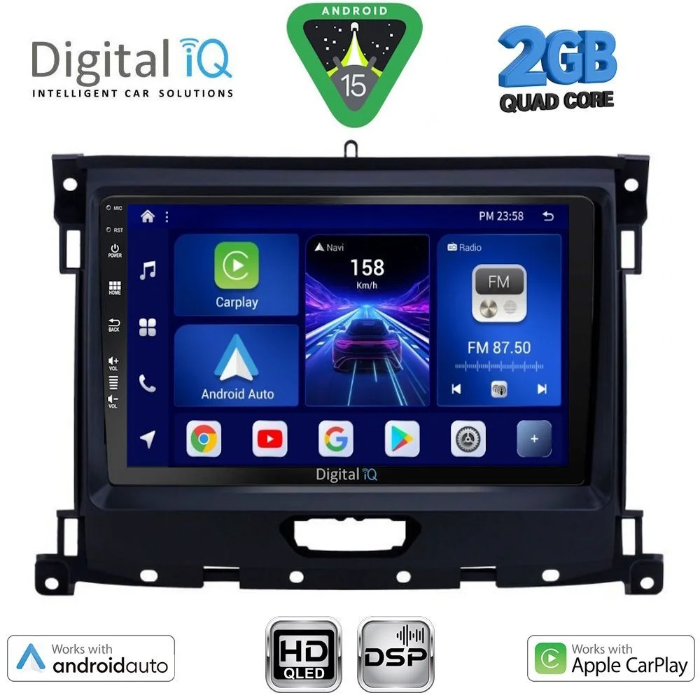 Φωτογραφία προϊόντος: DIGITAL IQ BXC 3173_CPAA (9inc) MULTIMEDIA TABLET for FORD RANGER mod. 2018-2023