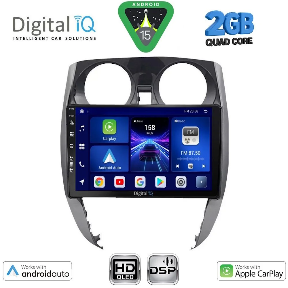 Φωτογραφία προϊόντος: DIGITAL IQ BXC 3464_CPAA (10inc) MULTIMEDIA TABLET for NISSAN NOTE mod. 2012-2020