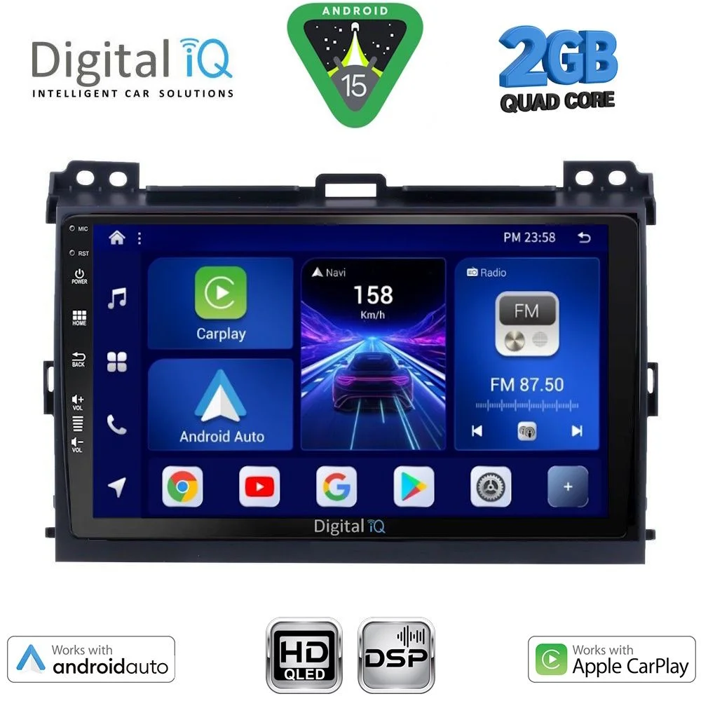 Φωτογραφία προϊόντος: DIGITAL IQ BXC 3723_CPAA (9inc) MULTIMEDIA TABLET for TOYOTA LANDCRUISER mod. 2002-2008