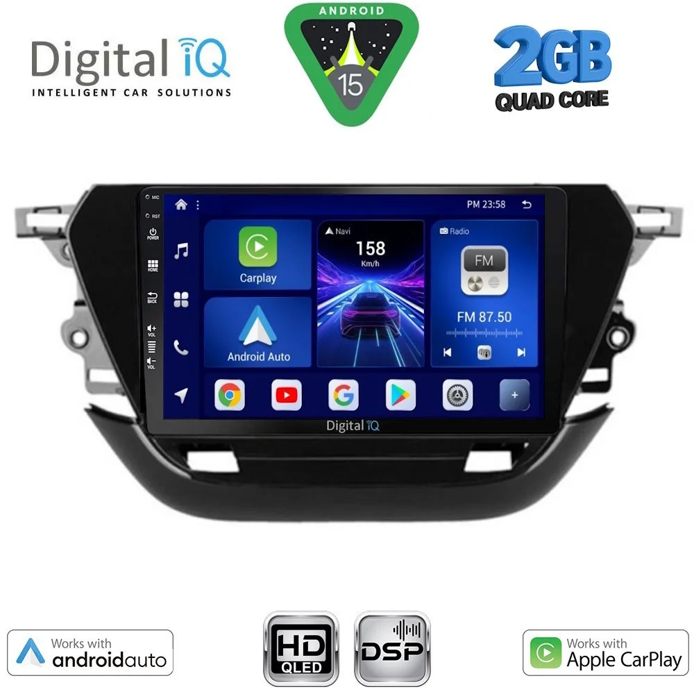 Φωτογραφία προϊόντος: DIGITAL IQ BXC 3487_CPAA (9inc) MULTIMEDIA TABLET for OPEL CORSA F mod. 2019-2024
