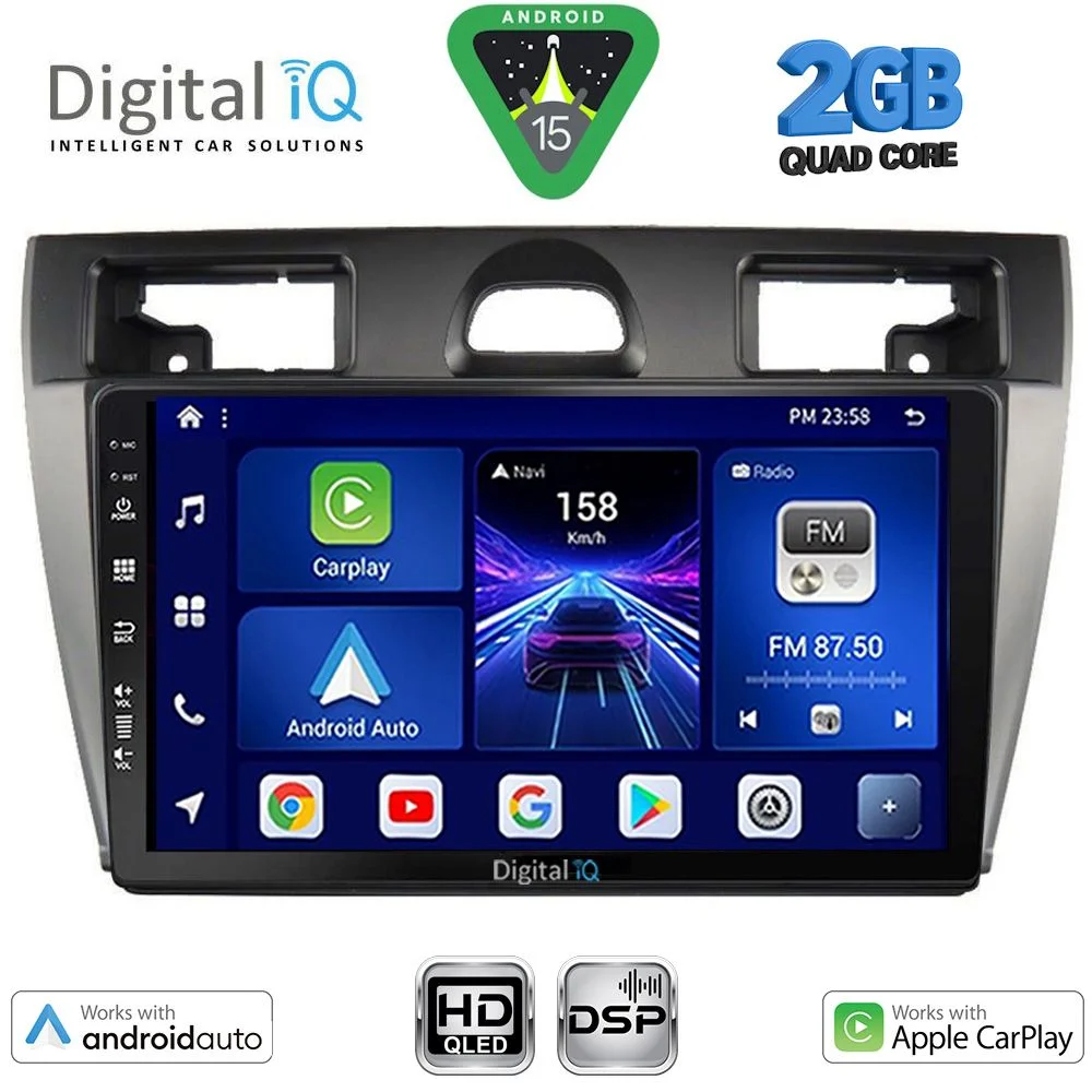 Φωτογραφία προϊόντος: DIGITAL IQ BXC 3153SL_CPAA (9inc) MULTIMEDIA TABLET for FORD FIESTA mod. 2005-2008 (SILVER)