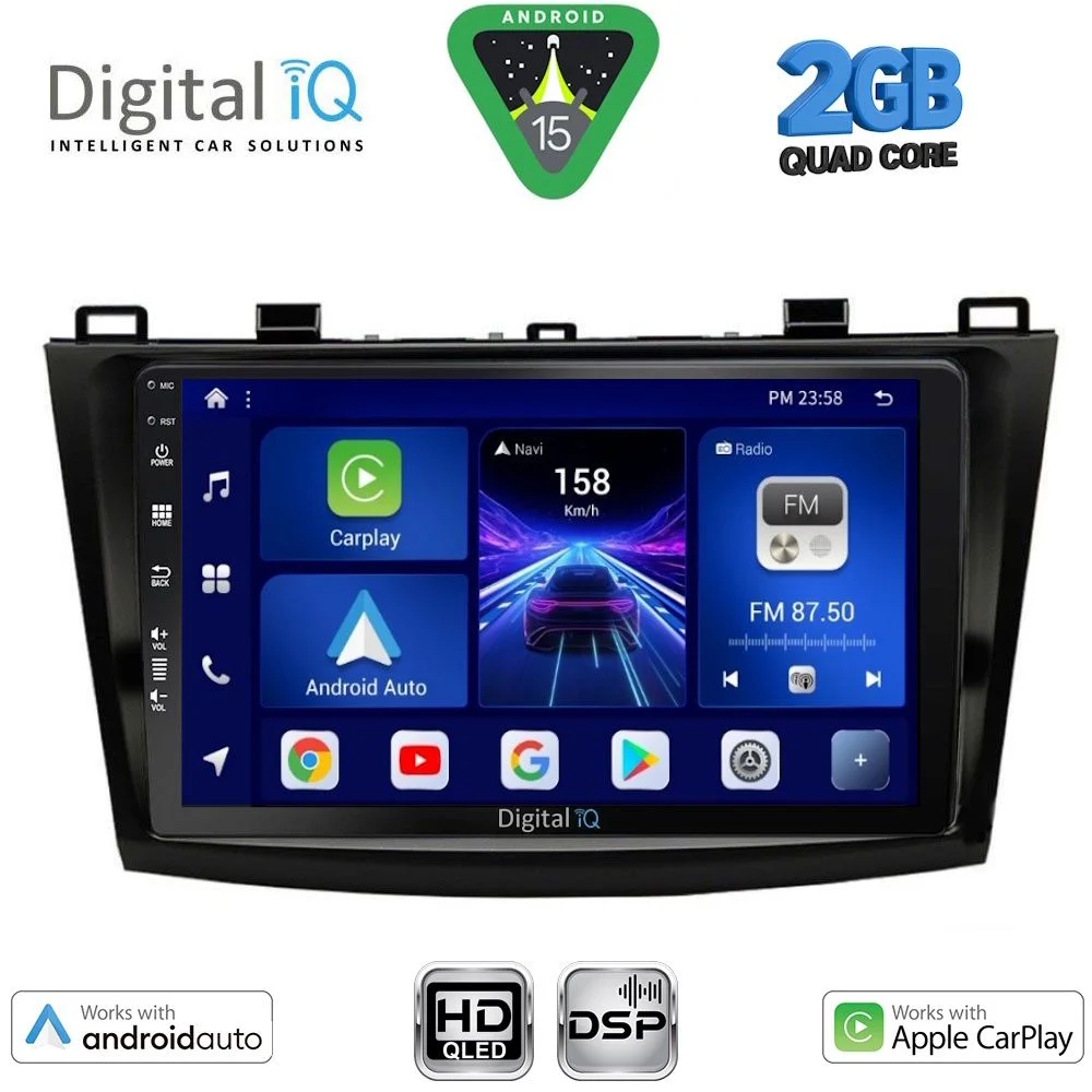 Φωτογραφία προϊόντος: DIGITAL IQ BXC 3366_CPAA (9inc) MULTIMEDIA TABLET for MAZDA 3 mod. 2009-2014