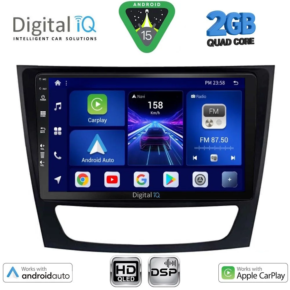 Φωτογραφία προϊόντος: DIGITAL IQ BXC 3408_CPAA (9inc) MULTIMEDIA TABLET for MERCEDES E (W211) – CLS (W219) mod. 2003-2009