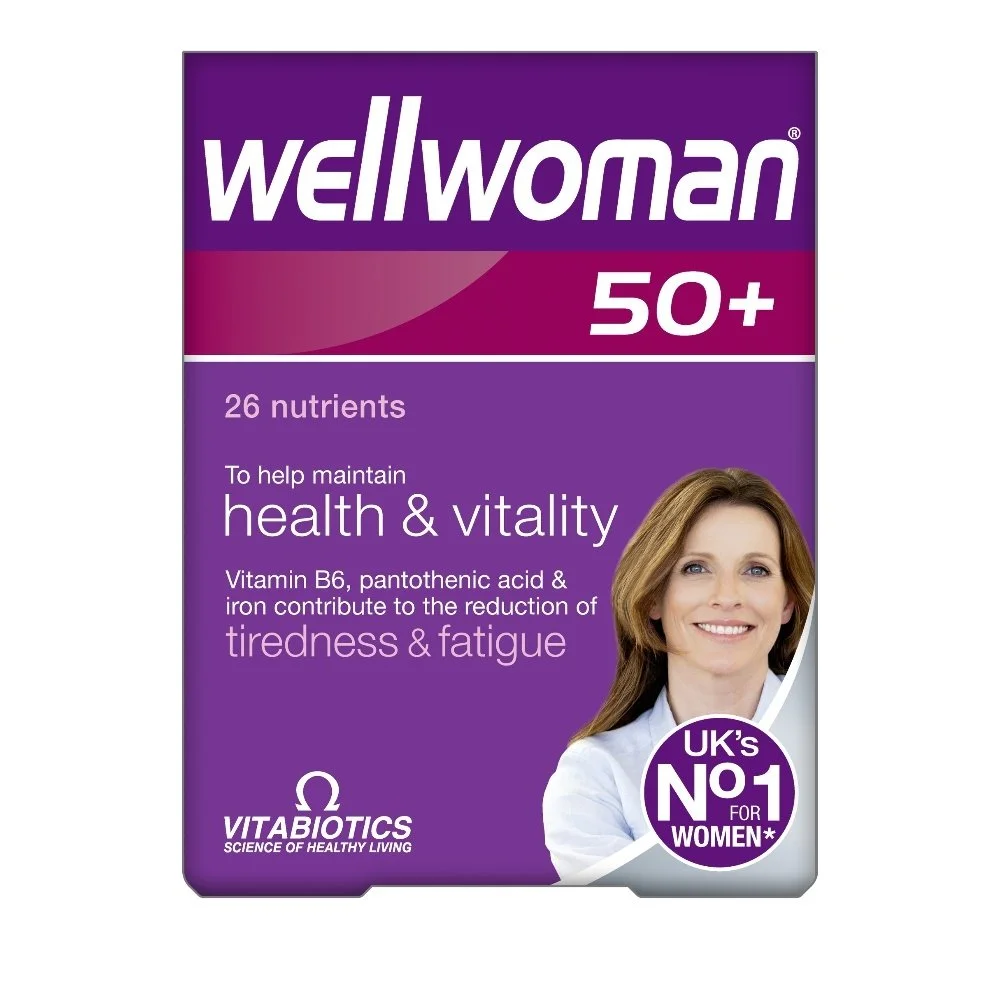 Φωτογραφία προϊόντος: VITABIOTICS Wellwoman 50+, Πολυβιταμίνη Ειδικά Σχεδιασμένη για Γυναίκες Άνω των 50 Ετών, 30Tabs