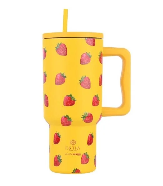 Φωτογραφία προϊόντος: Θερμός Straw Tumbler XL Berry Bright (900ml) - Estia