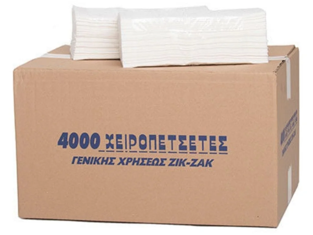 Φωτογραφία προϊόντος: OEM Χειροπετσέτες ΖΙΚ-ΖΑΚ κιβώτιο 20 x 200 φύλλα