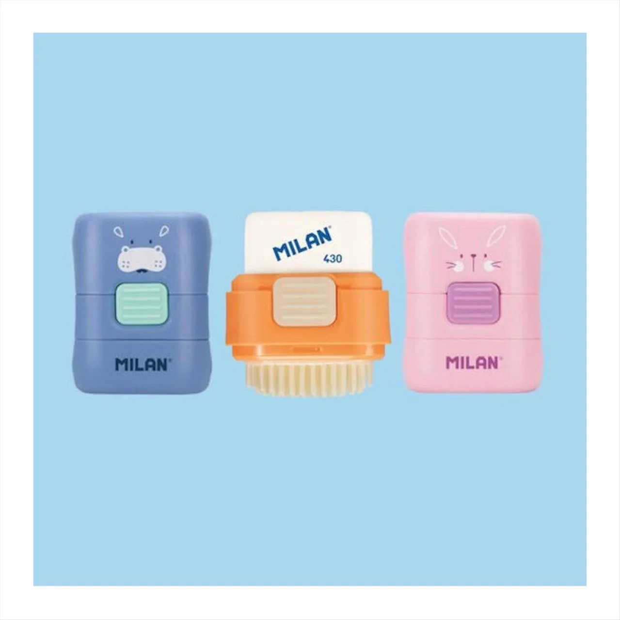 Φωτογραφία προϊόντος: Milan Γόμα Με Βουρτσάκι Compact Fun Animals - 4901116FA