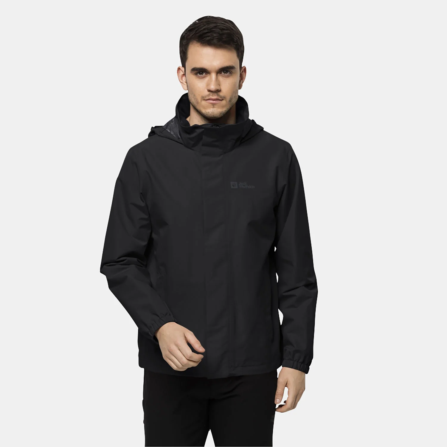 Φωτογραφία προϊόντος: JACK WOLFSKIN STORMY POINT 2L RAIN JACKET ΜΑΥΡΟ