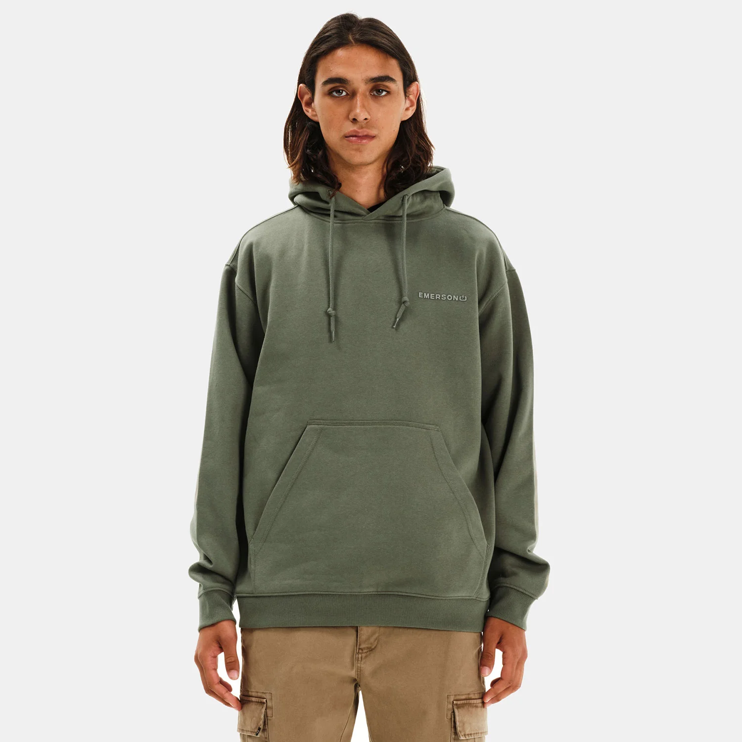 Φωτογραφία προϊόντος: EMERSON MEN’S OVERSIZED PULLOVER HOODIE ΧΑΚΙ