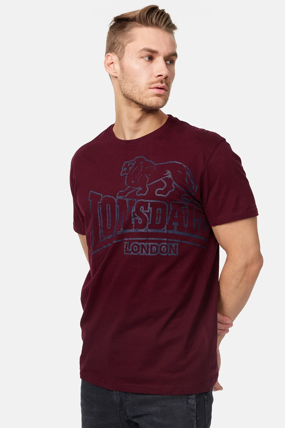 Φωτογραφία προϊόντος: Lonsdale Langsett Ανδρικό T-shirt 111262-2011 Μπορντό