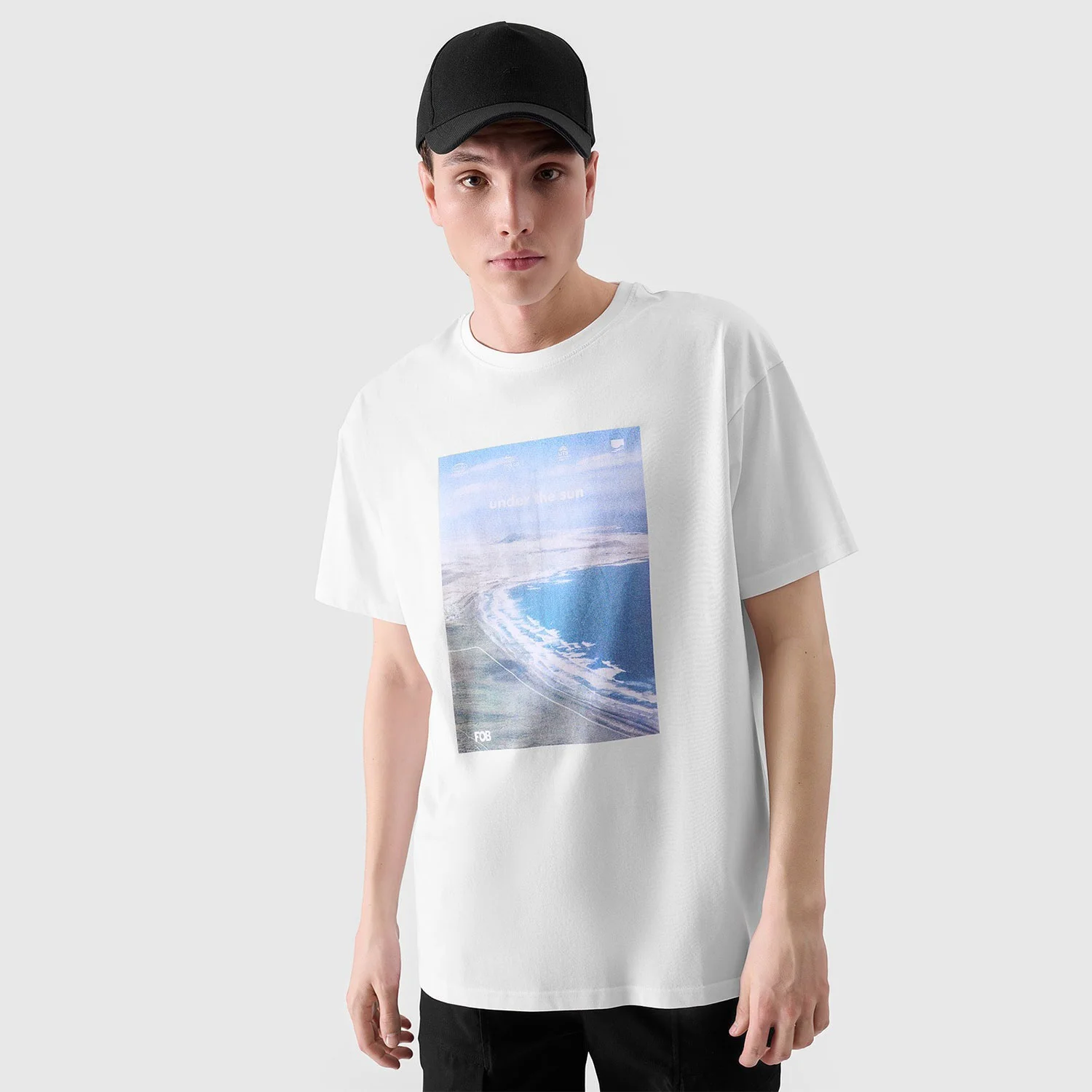 Φωτογραφία προϊόντος: 4F MEN'S REGULAR T-SHIRT WITH PRINT ΑΣΠΡΟ