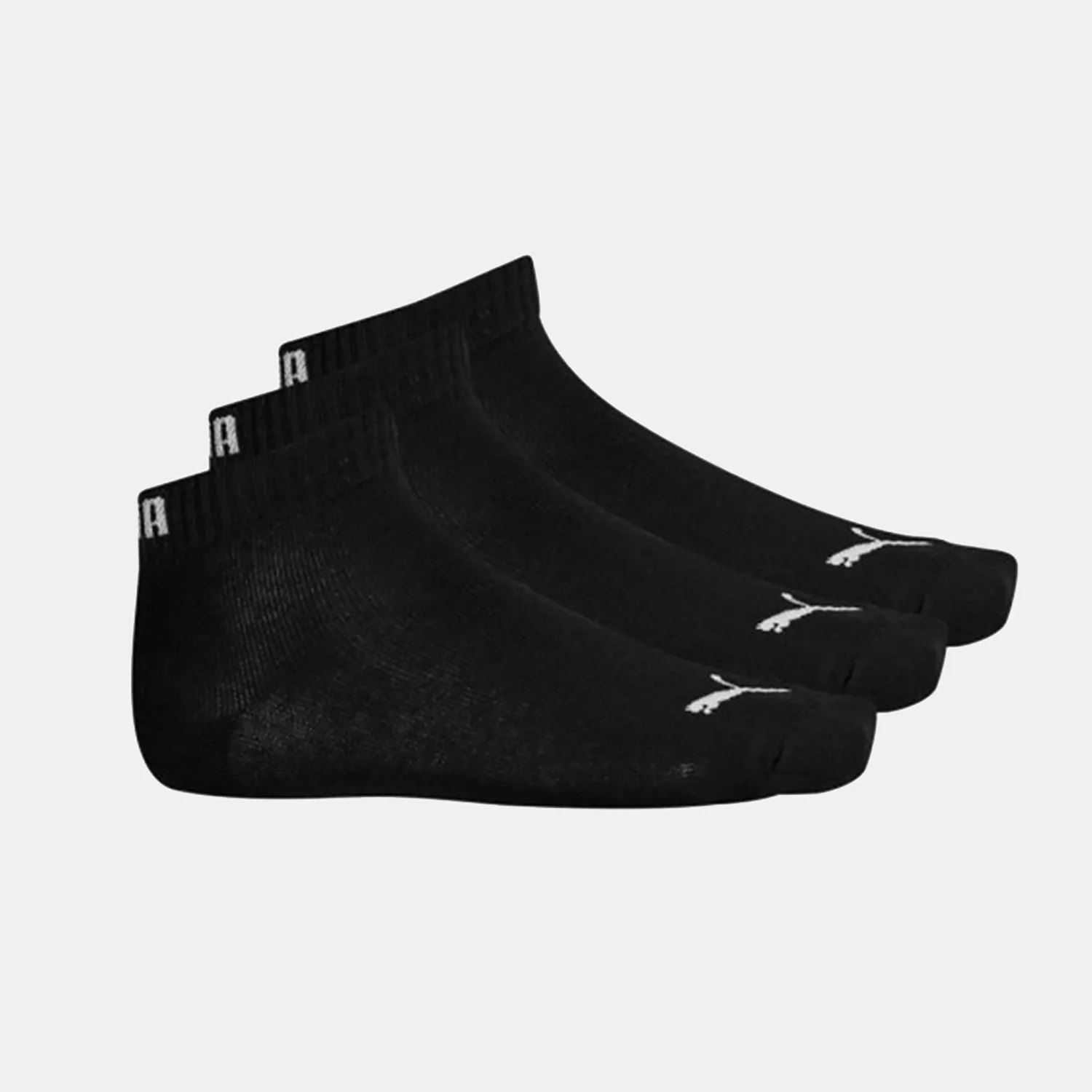 Φωτογραφία προϊόντος: PUMA KIDS PLAIN SNEAKER QUARTER SOCKS 3 PACK ΜΑΥΡΟ