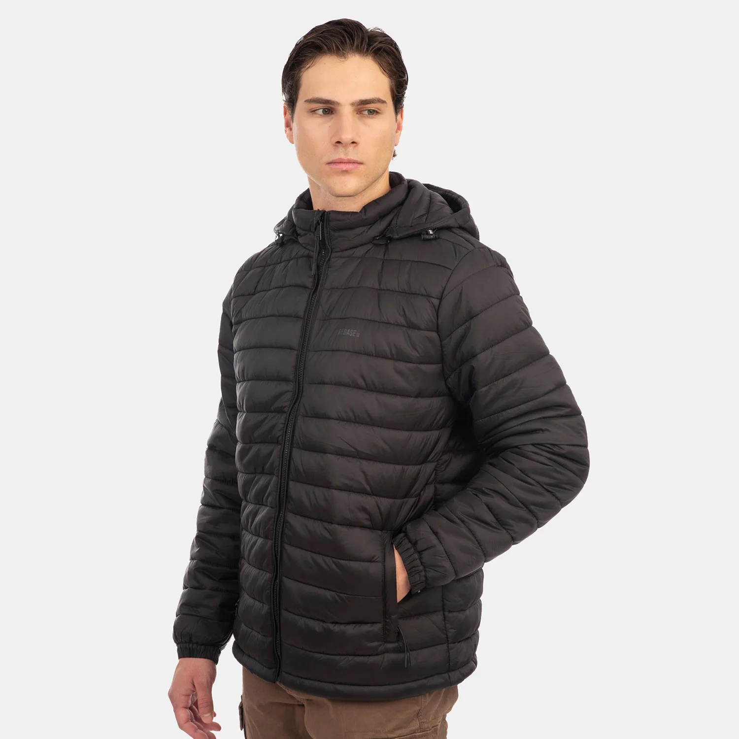 Φωτογραφία προϊόντος: REBASE PADDED HOODED JACKET ΜΑΥΡΟ