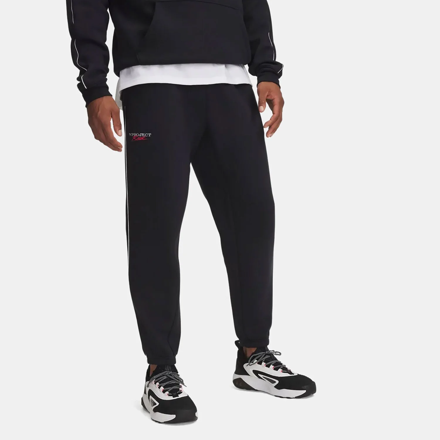 Φωτογραφία προϊόντος: UNDER ARMOUR PROJECT ROCK ICON FLEECE JOGGERS ΜΑΥΡΟ
