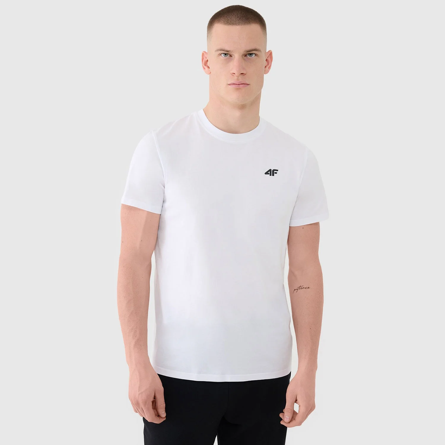 Φωτογραφία προϊόντος: 4F MEN'S REGULAR PLAIN T-SHIRT ΑΣΠΡΟ