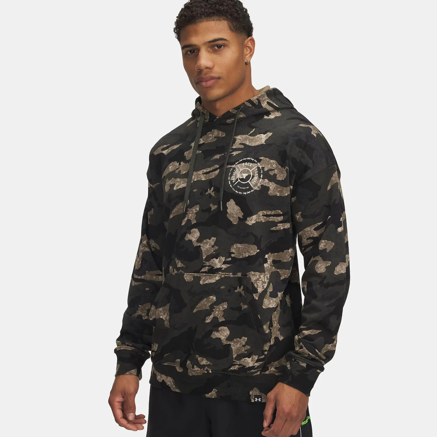 Φωτογραφία προϊόντος: UNDER ARMOUR PROJECT ROCK TERRY PRINTED HOODIE ΧΑΚΙ