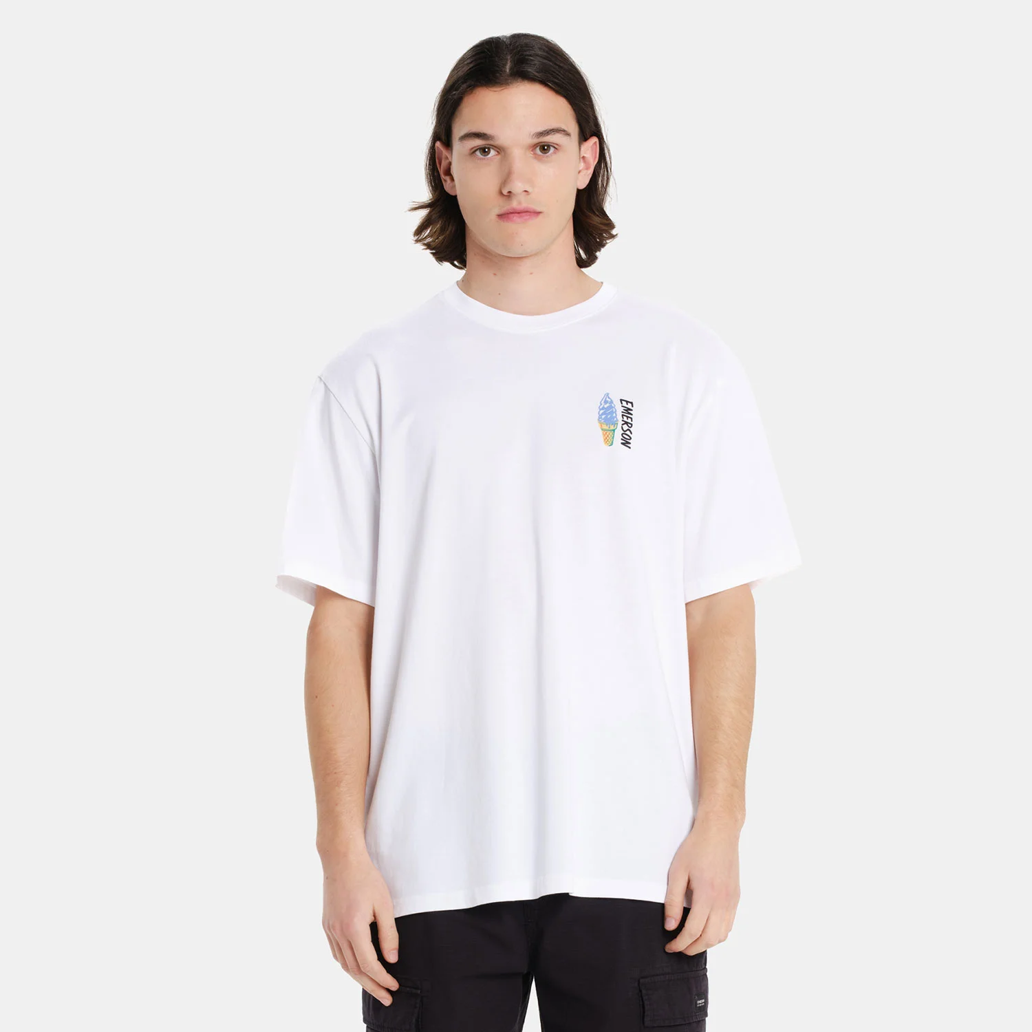 Φωτογραφία προϊόντος: EMERSON ICE-CREAM MEN’S SHORT SLEEVE T-SHIRT ΑΣΠΡΟ