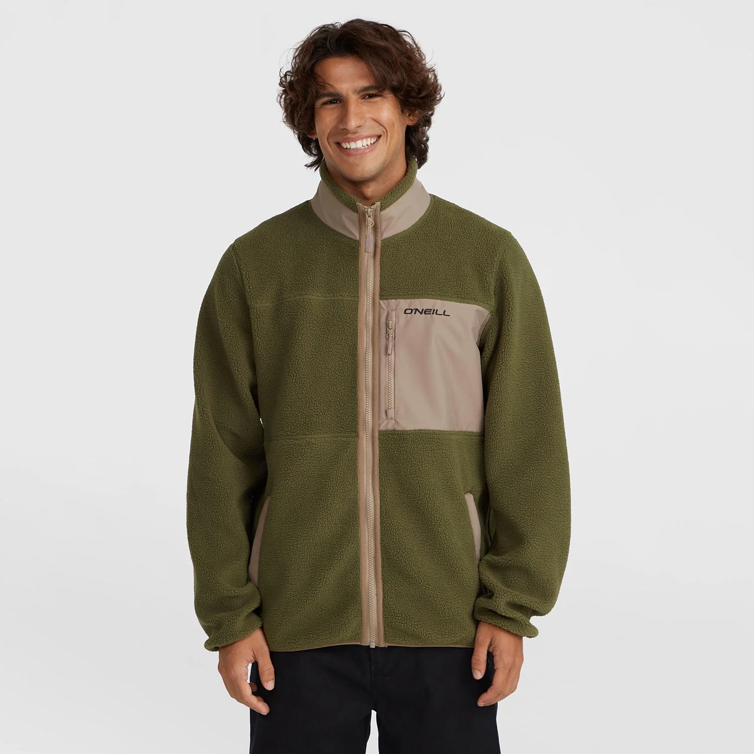 Φωτογραφία προϊόντος: O'NEILL MEN HIGH-PILE FULL-ZIP FLEECE TOP ΧΑΚΙ
