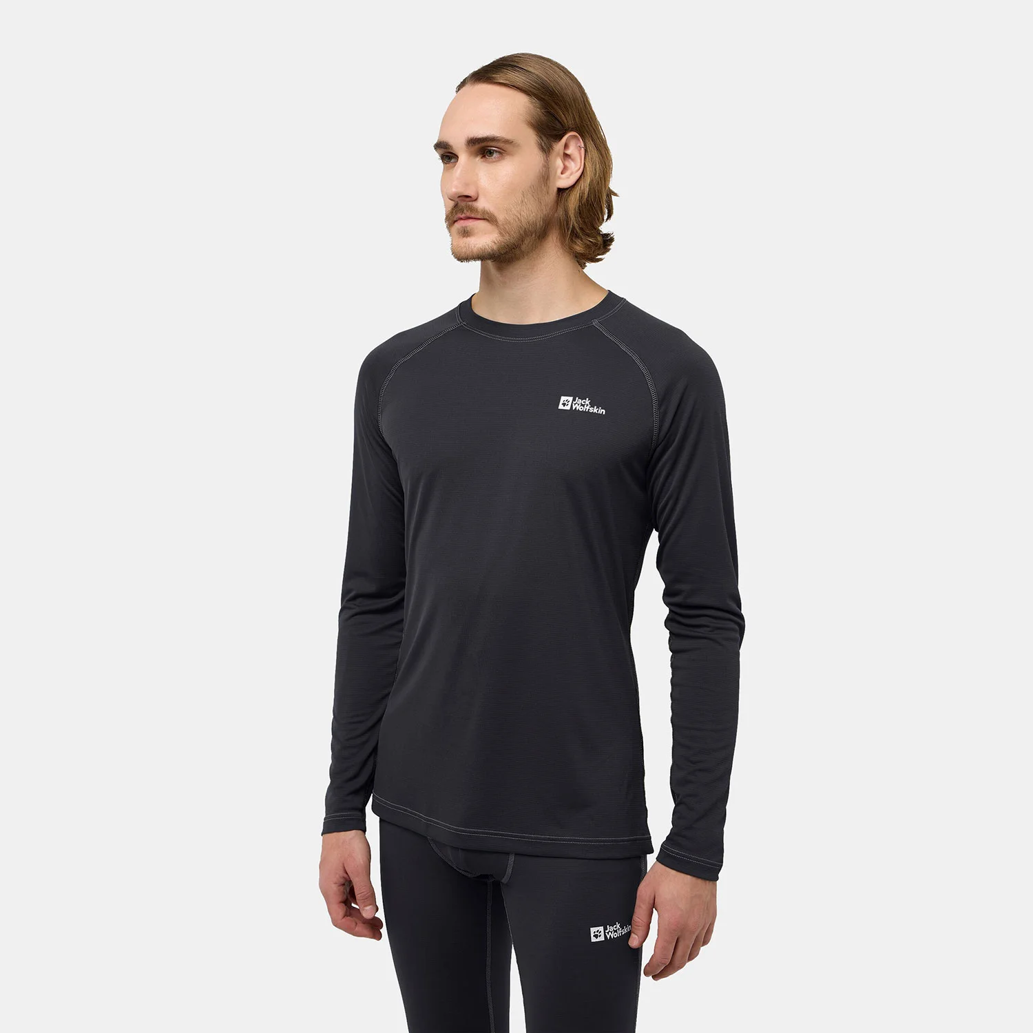 Φωτογραφία προϊόντος: JACK WOLFSKIN INFINITE LIGHT LONG-SLEEVED FUNCTIONAL SHIRT ΜΑΥΡΟ
