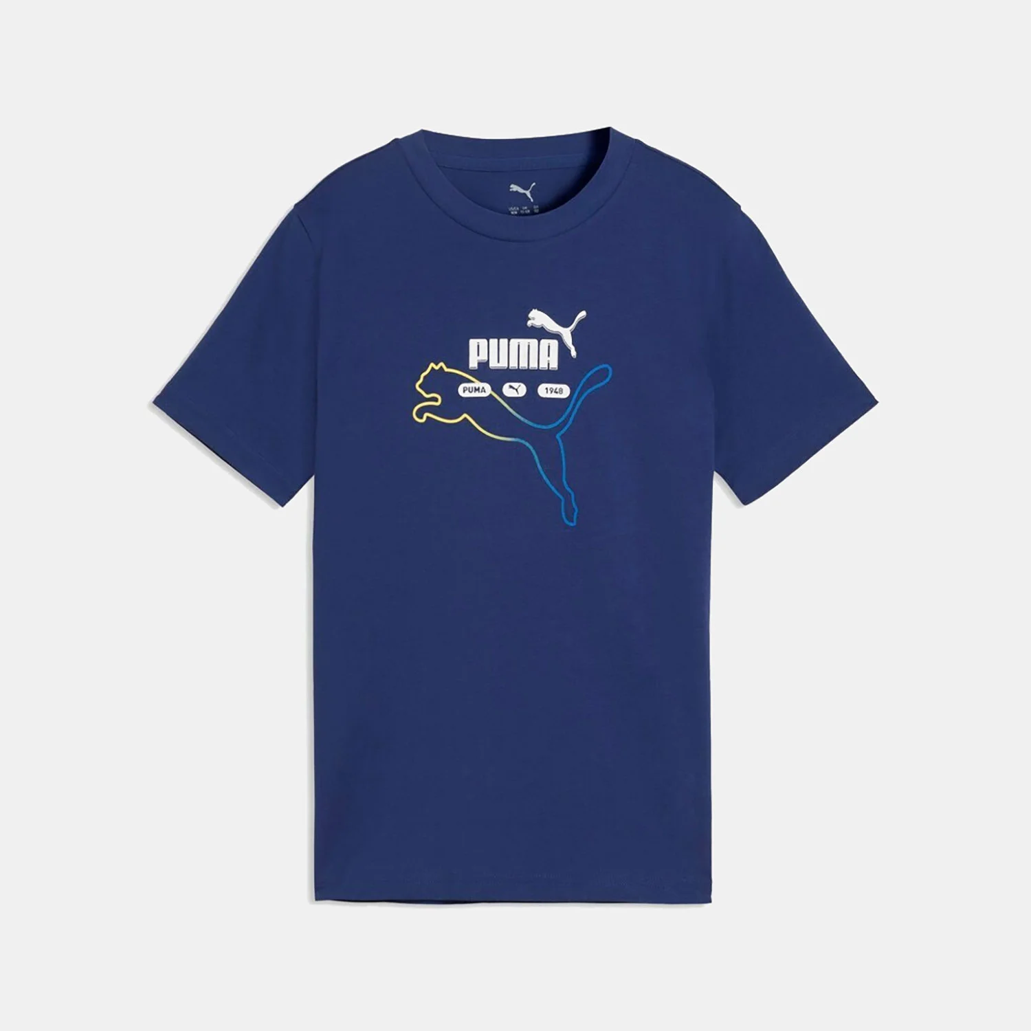 Φωτογραφία προϊόντος: PUMA KIDS ESSENTIALS LOGO LAB SUMMER T-SHIRT ΜΠΛΕ