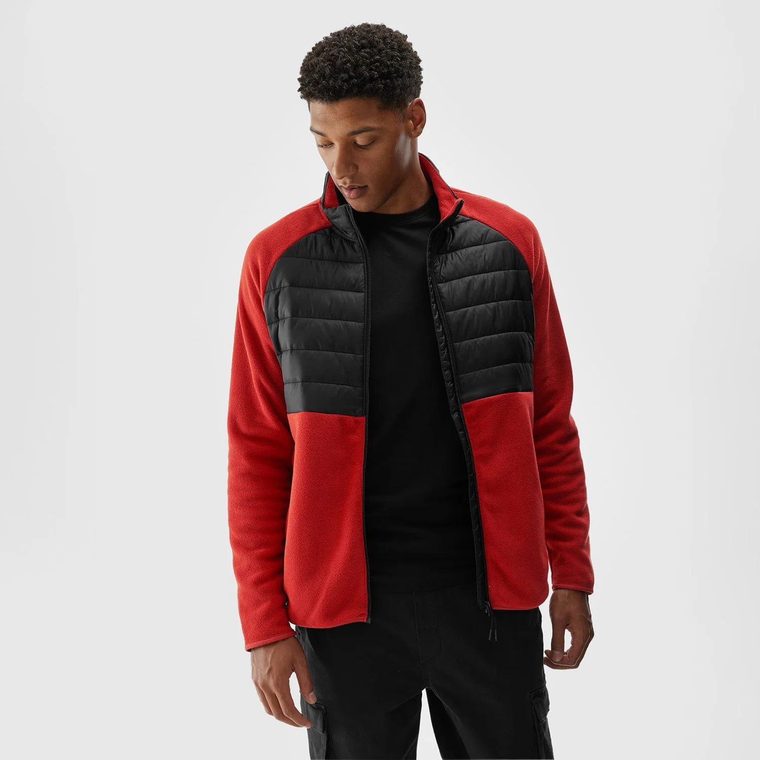 Φωτογραφία προϊόντος: 4F MEN'S REGULAR FLEECE WITH STAND-UP COLLAR ΚΟΚΚΙΝΟ
