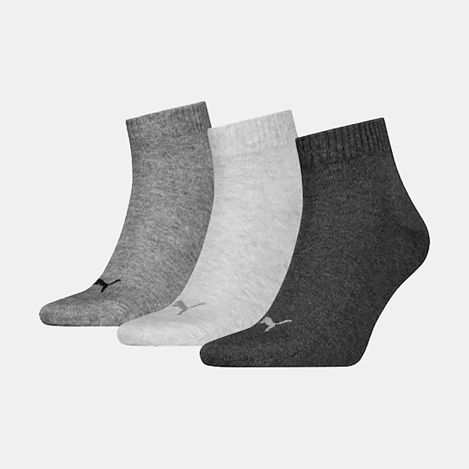 Φωτογραφία προϊόντος: PUMA UNISEX QUARTER PLAΙΝ 3PAIR SOCKS ΓΚΡΙ