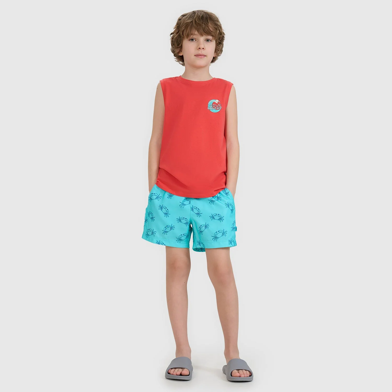 Φωτογραφία προϊόντος: 4F BOYS BOARD SWIM SHORTS ΜΠΛΕ