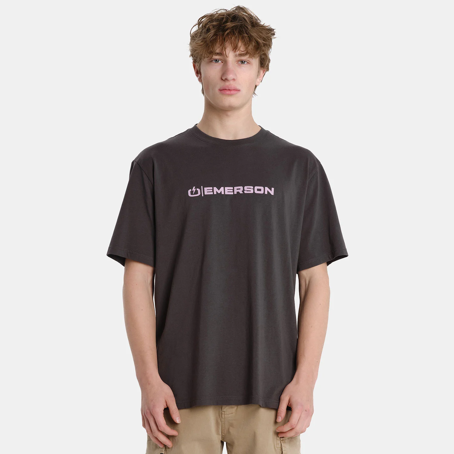 Φωτογραφία προϊόντος: EMERSON LOGO MEN’S SHORT SLEEVE T-SHIRT ΓΚΡΙ