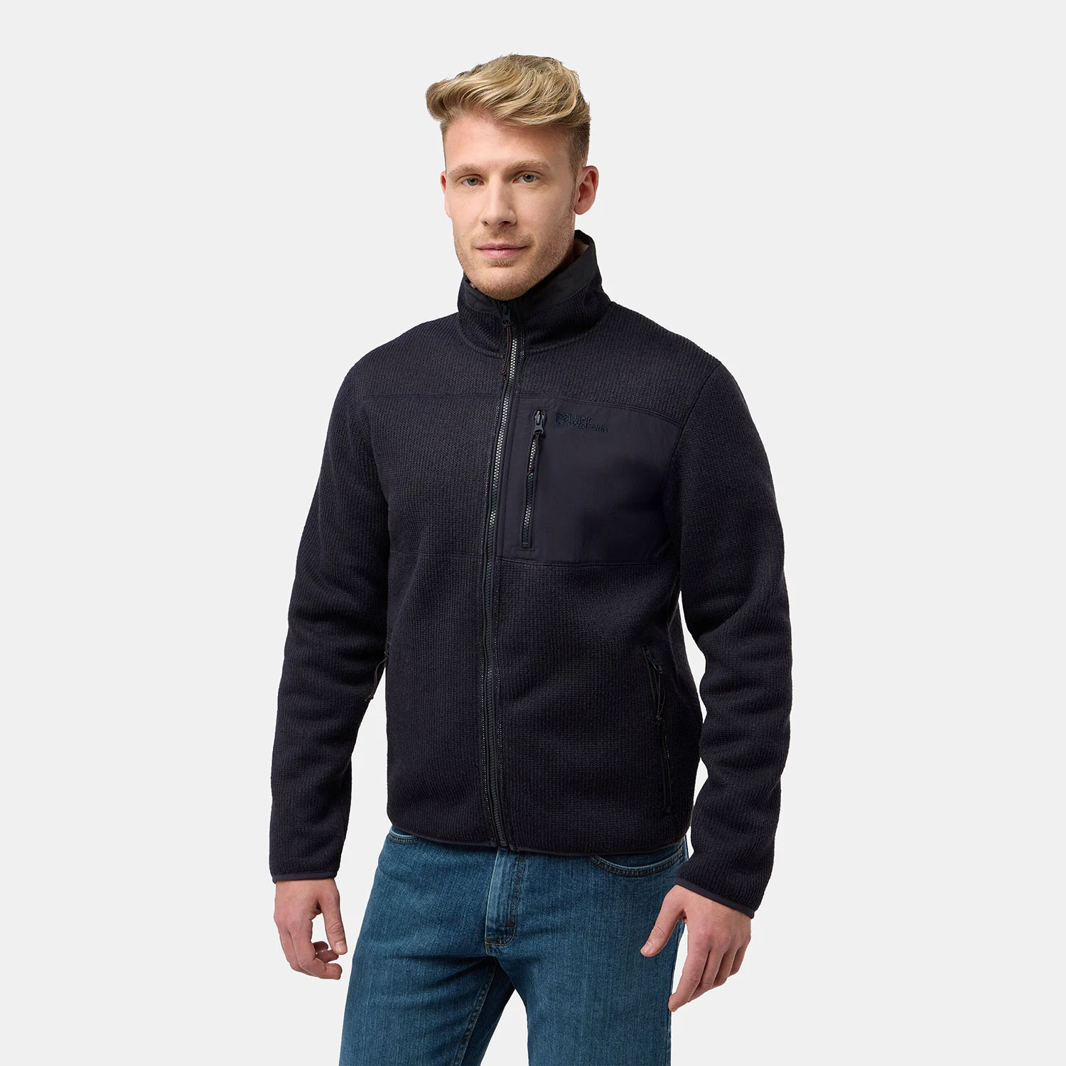 Φωτογραφία προϊόντος: JACK WOLFSKIN KAMINFEUER FULL-ZIP FLEECE JACKET ΜΠΛΕ