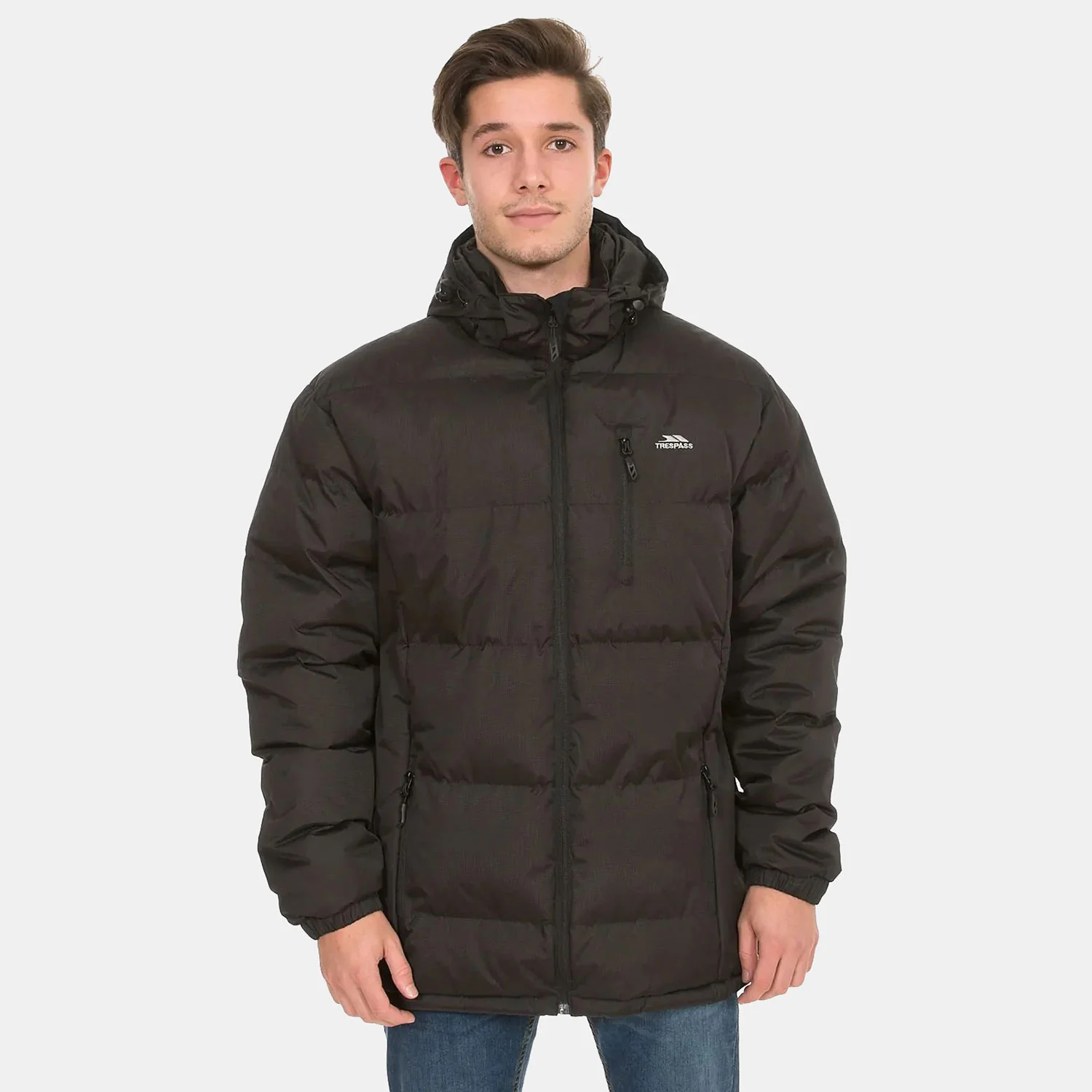 Φωτογραφία προϊόντος: TRESPASS CLIP MENS HOODED PADDED CASUAL JACKET ΜΑΥΡΟ