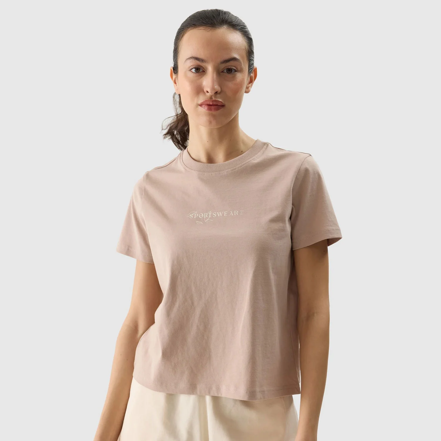 Φωτογραφία προϊόντος: 4F WOMEN'S REGULAR PRINTED T-SHIRT ΜΠΕΖ