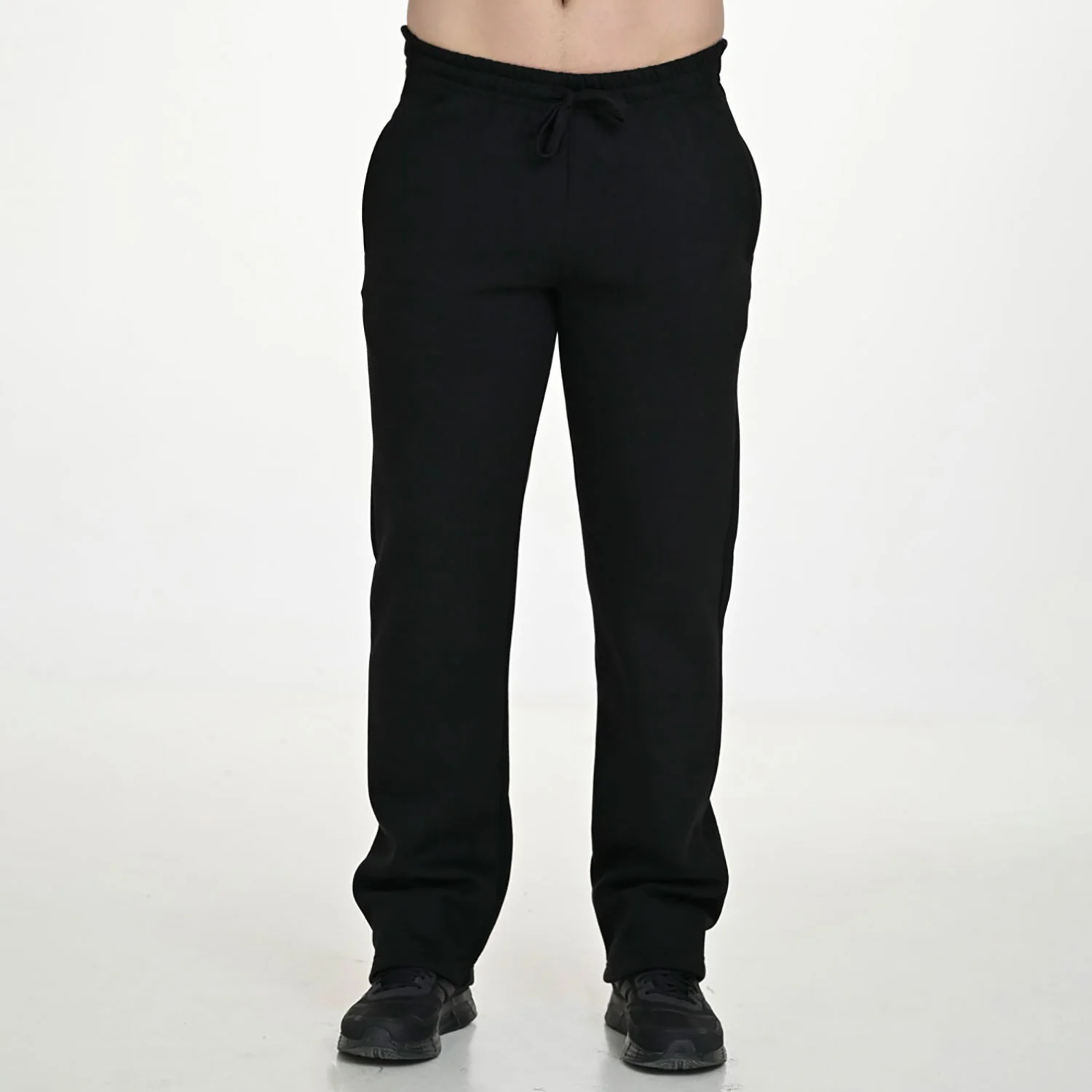Φωτογραφία προϊόντος: TARGET OPEN HEM FLEECE PANTS ΜΑΥΡΟ