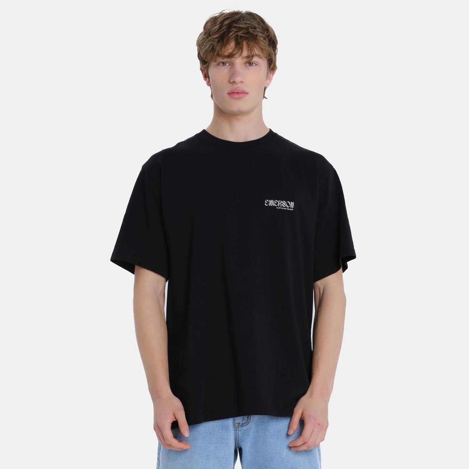 Φωτογραφία προϊόντος: EMERSON "LO-FI SUNSET SOUNDS" MEN’S SHORT SLEEVE T-SHIRT ΜΑΥΡΟ