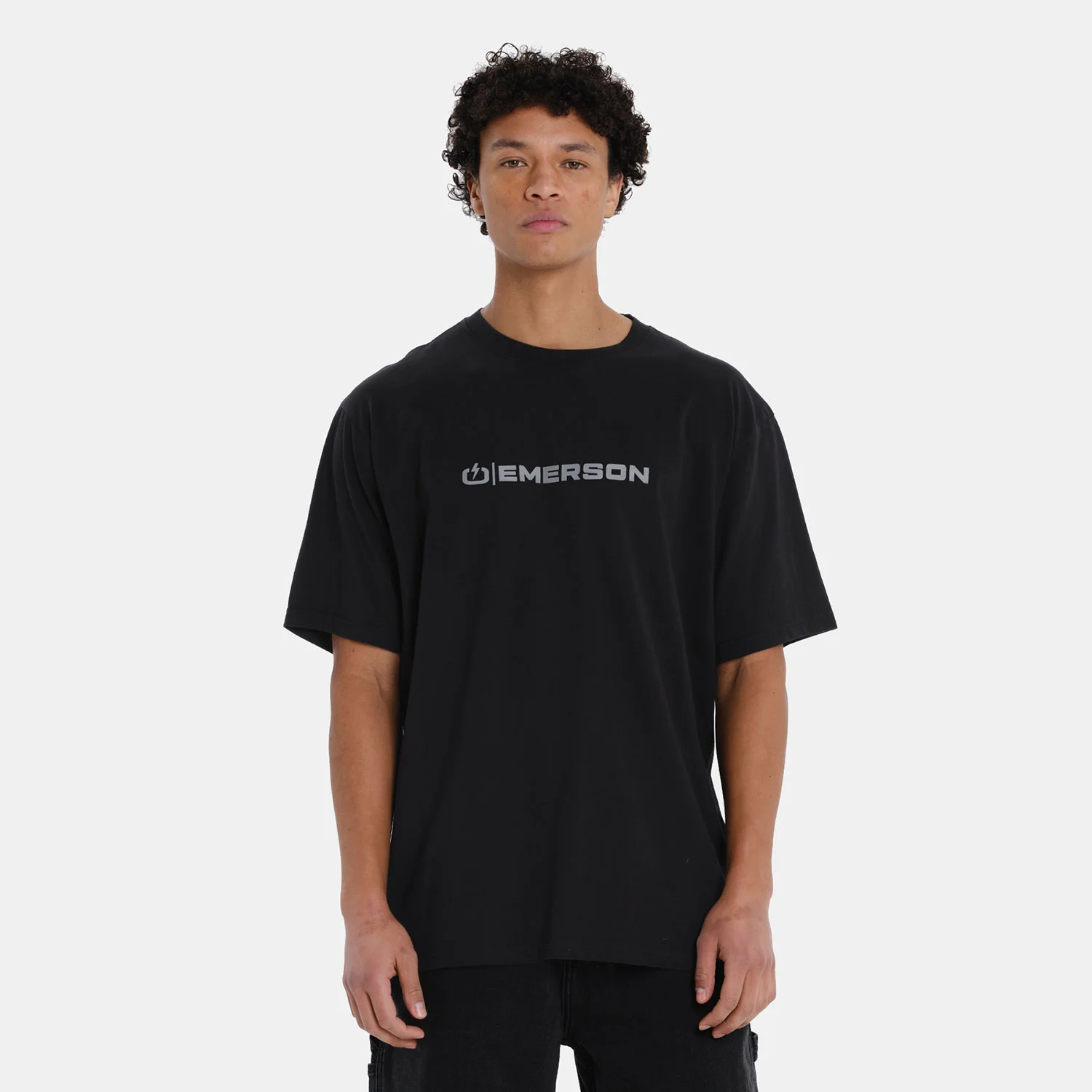 Φωτογραφία προϊόντος: EMERSON LOGO MEN’S SHORT SLEEVE T-SHIRT ΜΑΥΡΟ