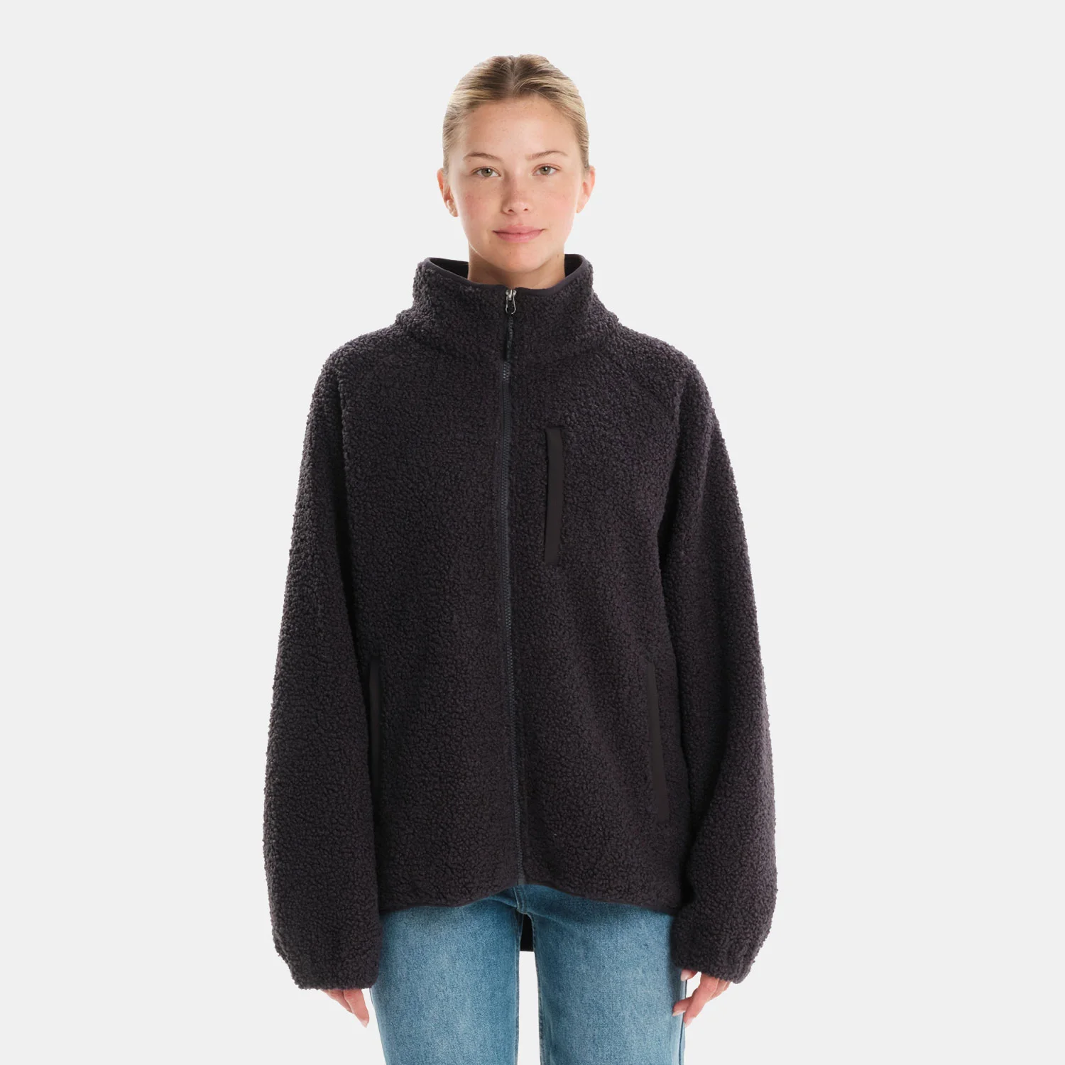 Φωτογραφία προϊόντος: EMERSON WOMEN'S SHERPA JACKET ΜΑΥΡΟ