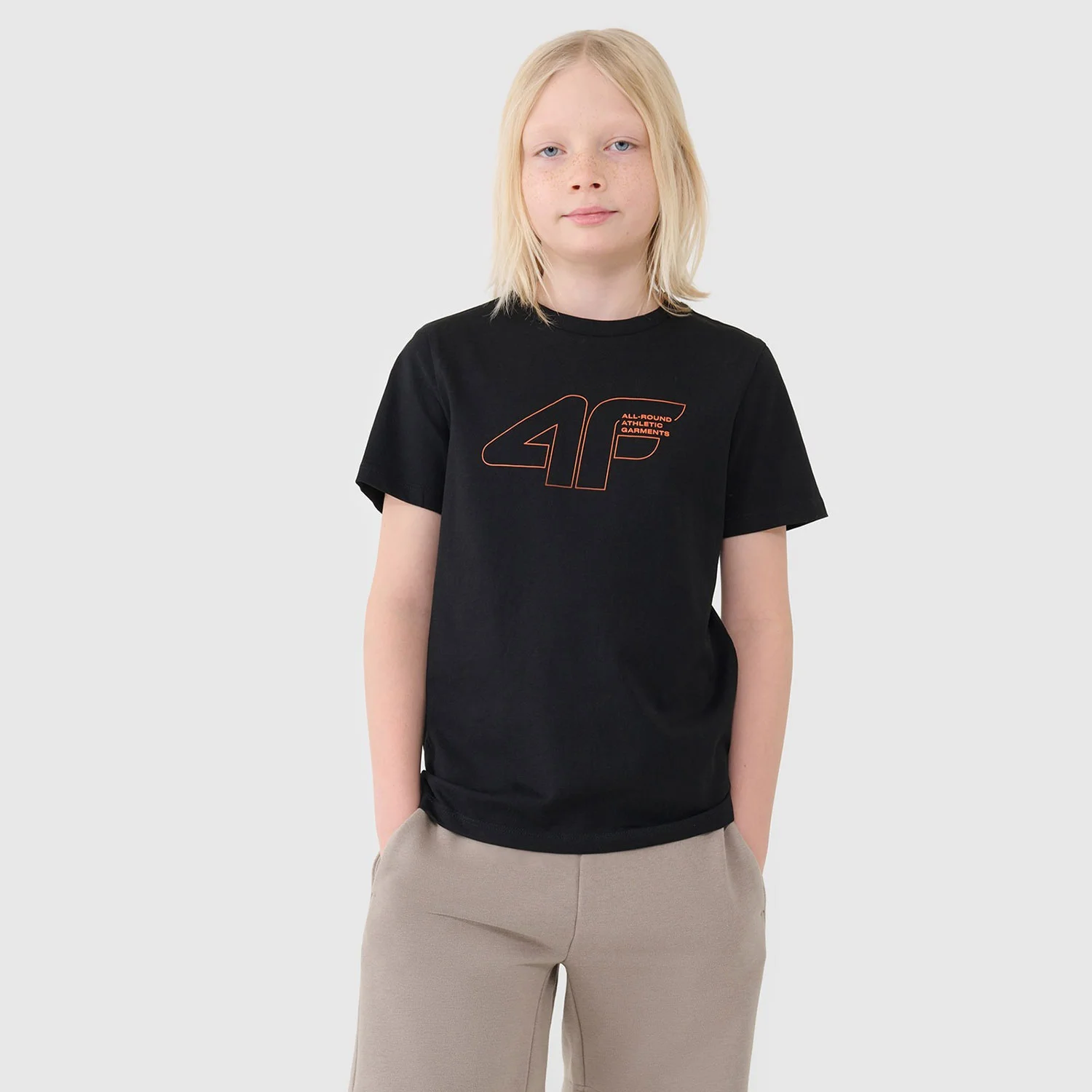 Φωτογραφία προϊόντος: 4F BOYS' LOGO T-SHIRT ΜΑΥΡΟ