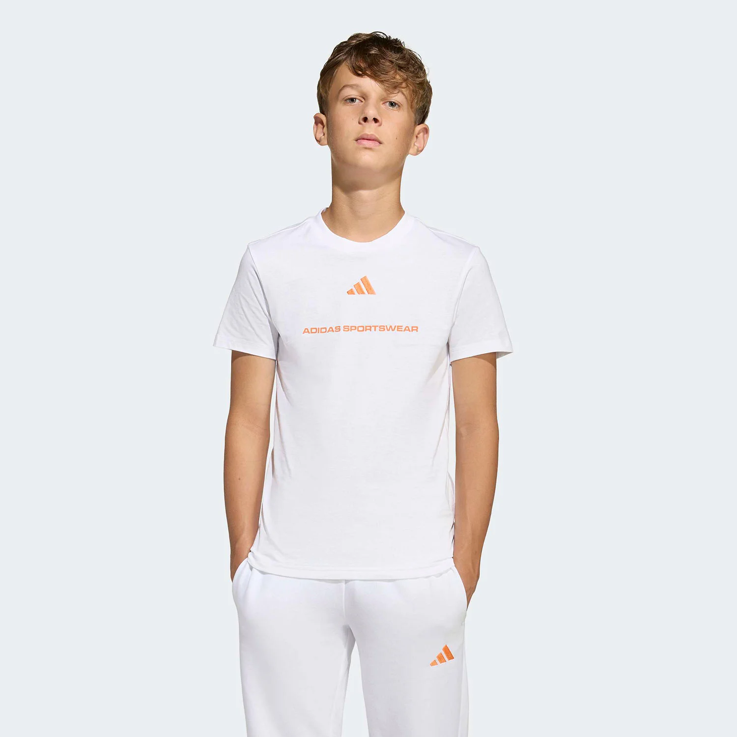 Φωτογραφία προϊόντος: ADIDAS PERFORMANCE ADIDAS KIDS SLOGAN SINGLE JERSEY T-SHIRT ΑΣΠΡΟ