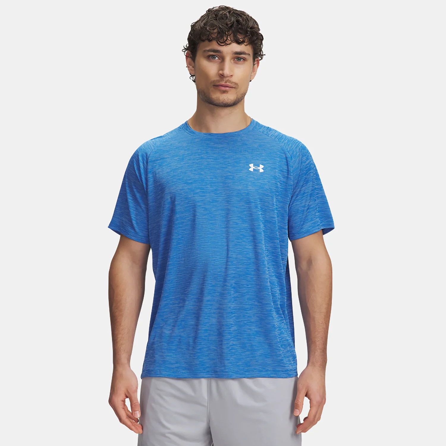 Φωτογραφία προϊόντος: UNDER ARMOUR TECH TEXTURED MEN'S SHORT SLEEVE T-SHIRT ΜΠΛΕ