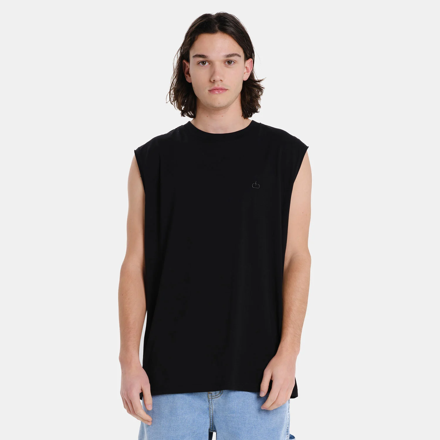 Φωτογραφία προϊόντος: EMERSON LOGO EMBROIDERY MEN’S SLEEVELESS T-SHIRT ΜΑΥΡΟ