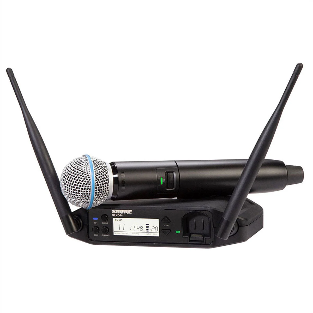 Φωτογραφία προϊόντος: Shure GLXD24+/BETA58 - Ψηφιακό ασύρματο σετ μικροφώνου χειρός με κάψα Beta58A