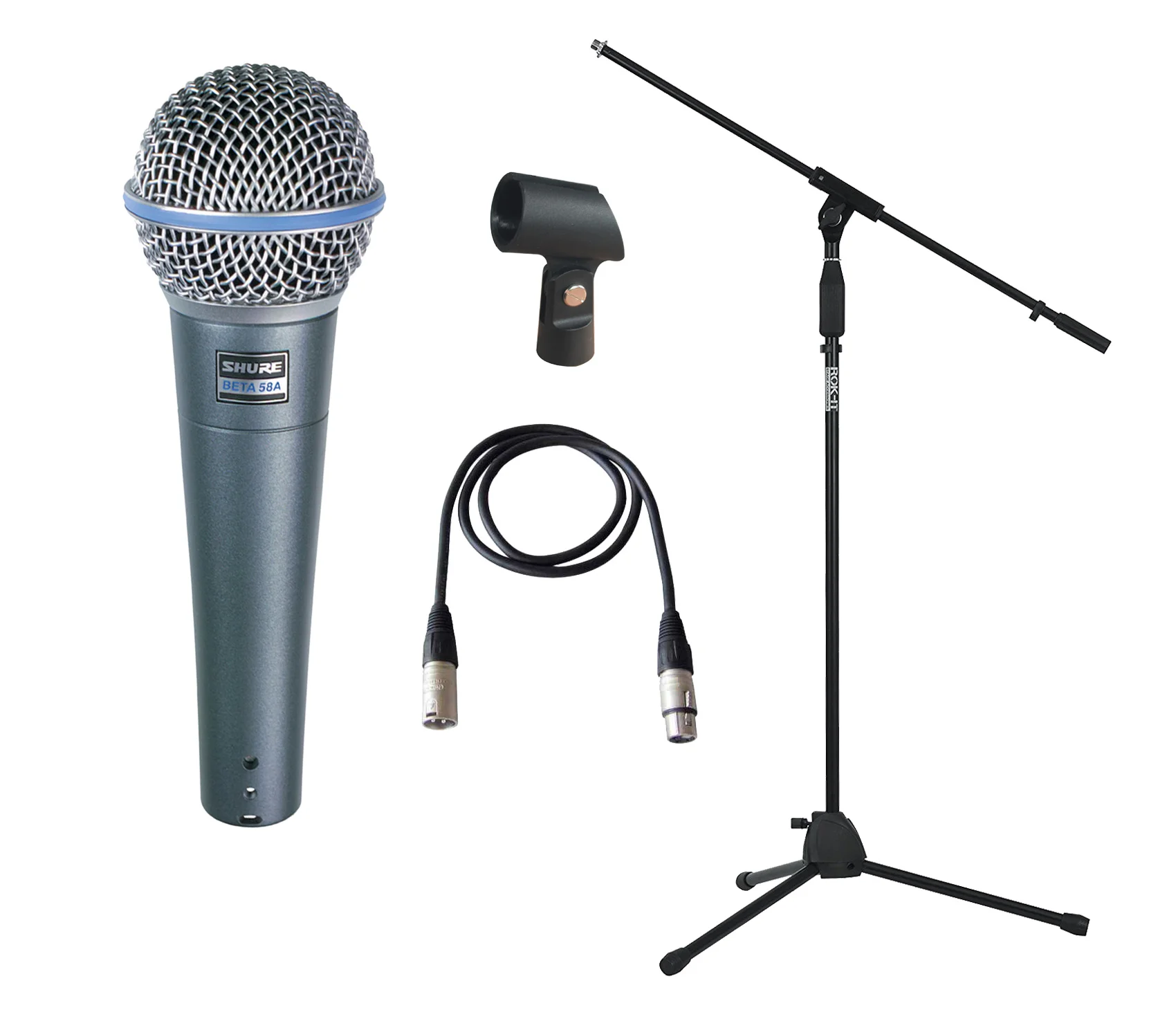 Φωτογραφία προϊόντος: Shure BETA-58A Set - Σετ μικροφώνου χειρός με βάση και καλώδιο
