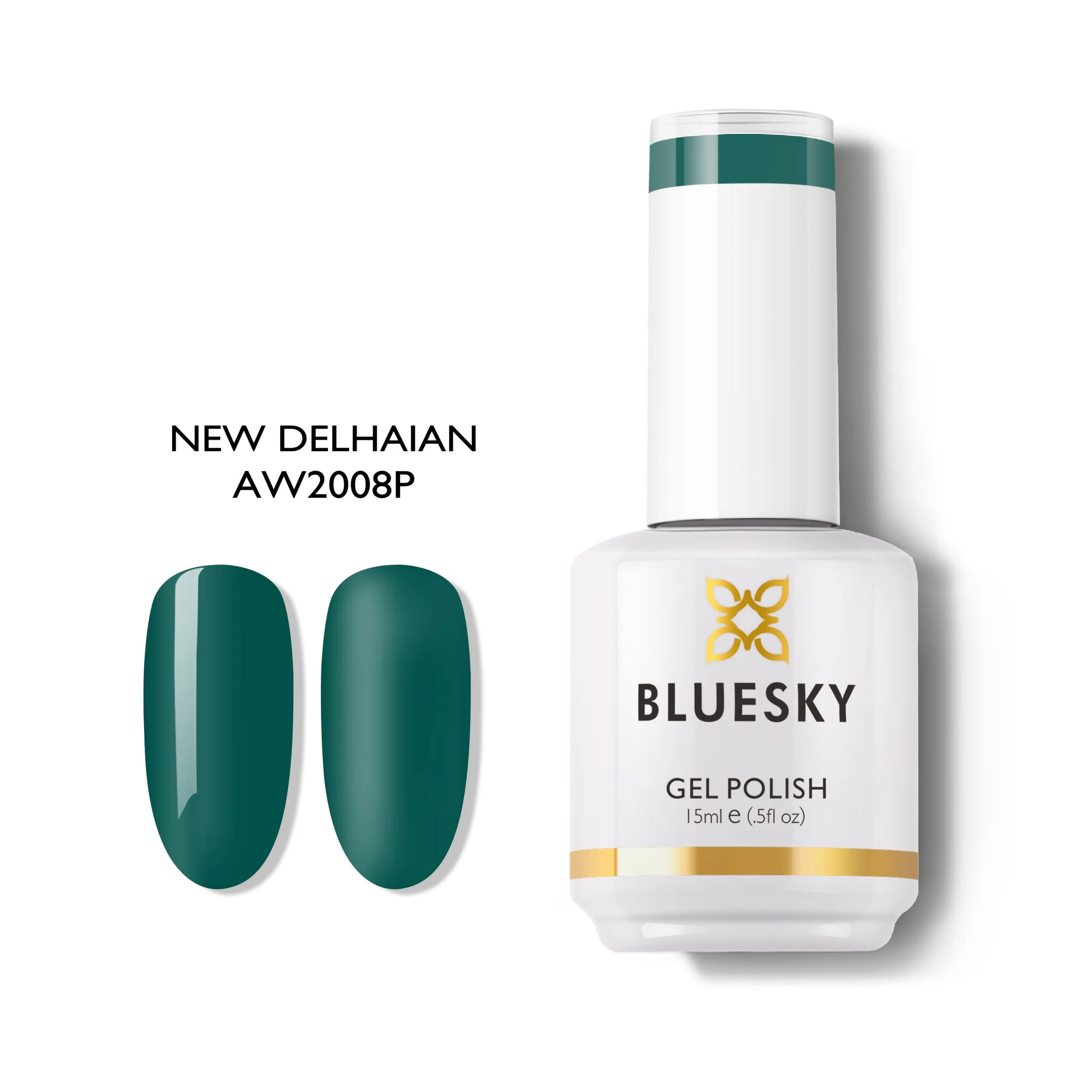 Φωτογραφία προϊόντος: Bluesky Hμιμόνιμο Bερνίκι NEW DELHAIAN AW2008 (ΠΡΑΣΙΝΟ ΠΟΛY ΣΚΟΥΡΟ) 15ml
